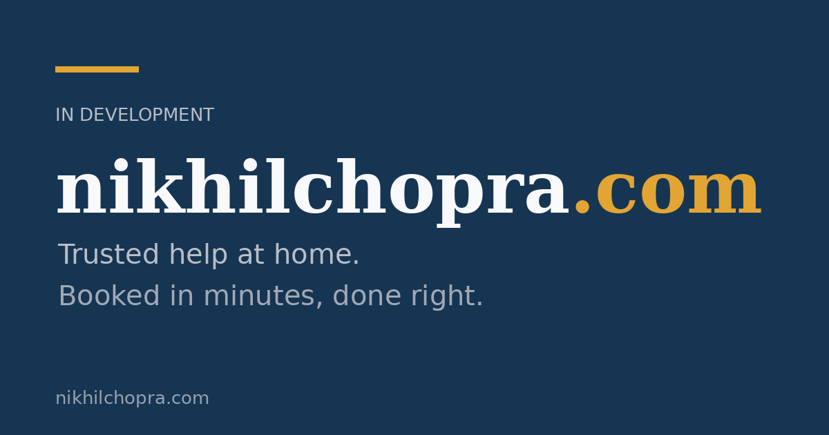 Link preview image for nikhilchopra.com